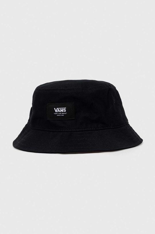 Хлопчатобумажная шапка Vans, черный