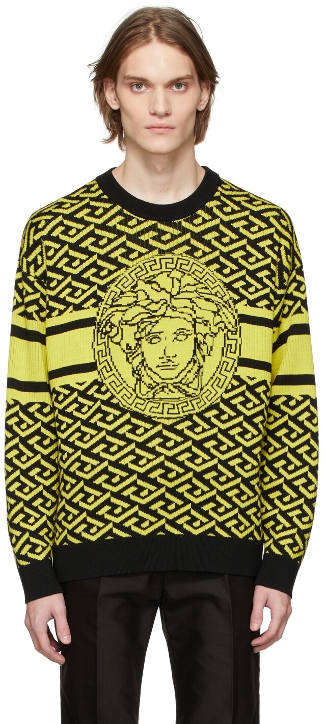 

Черно-желтый свитер 'La Greca' Versace