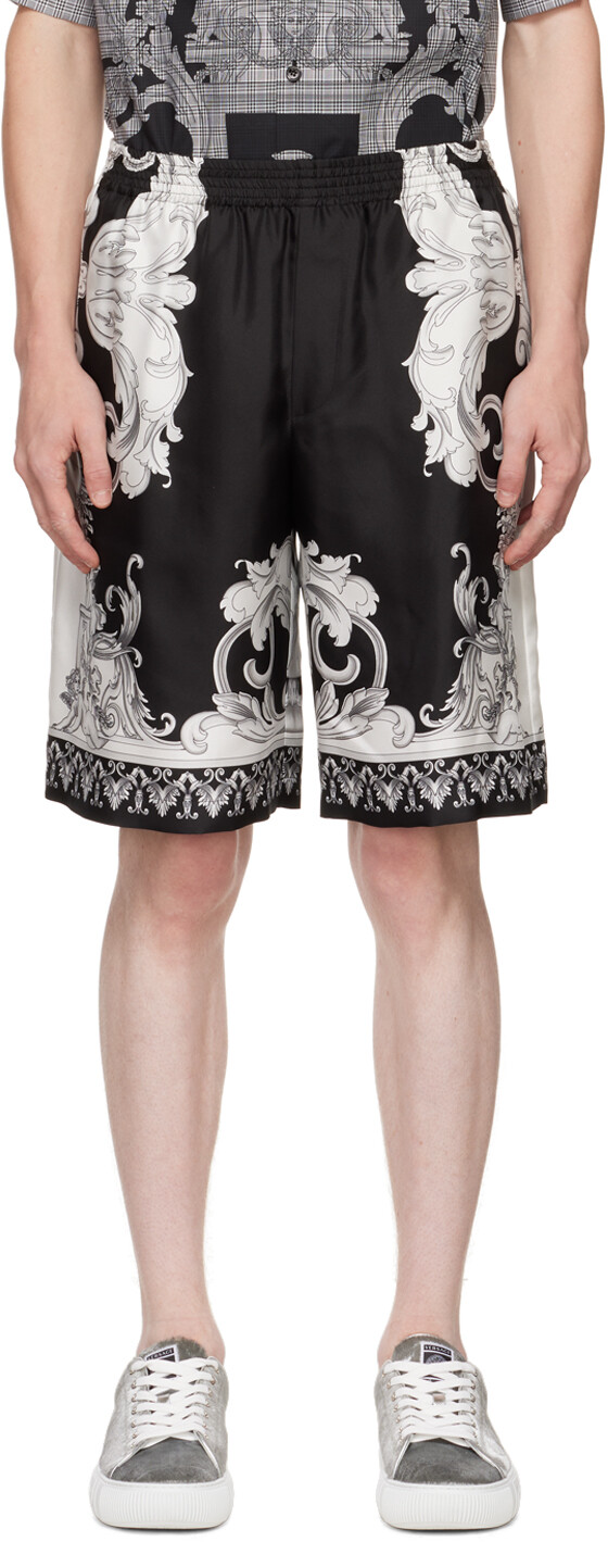 

Черно-белые шорты в стиле барокко Versace