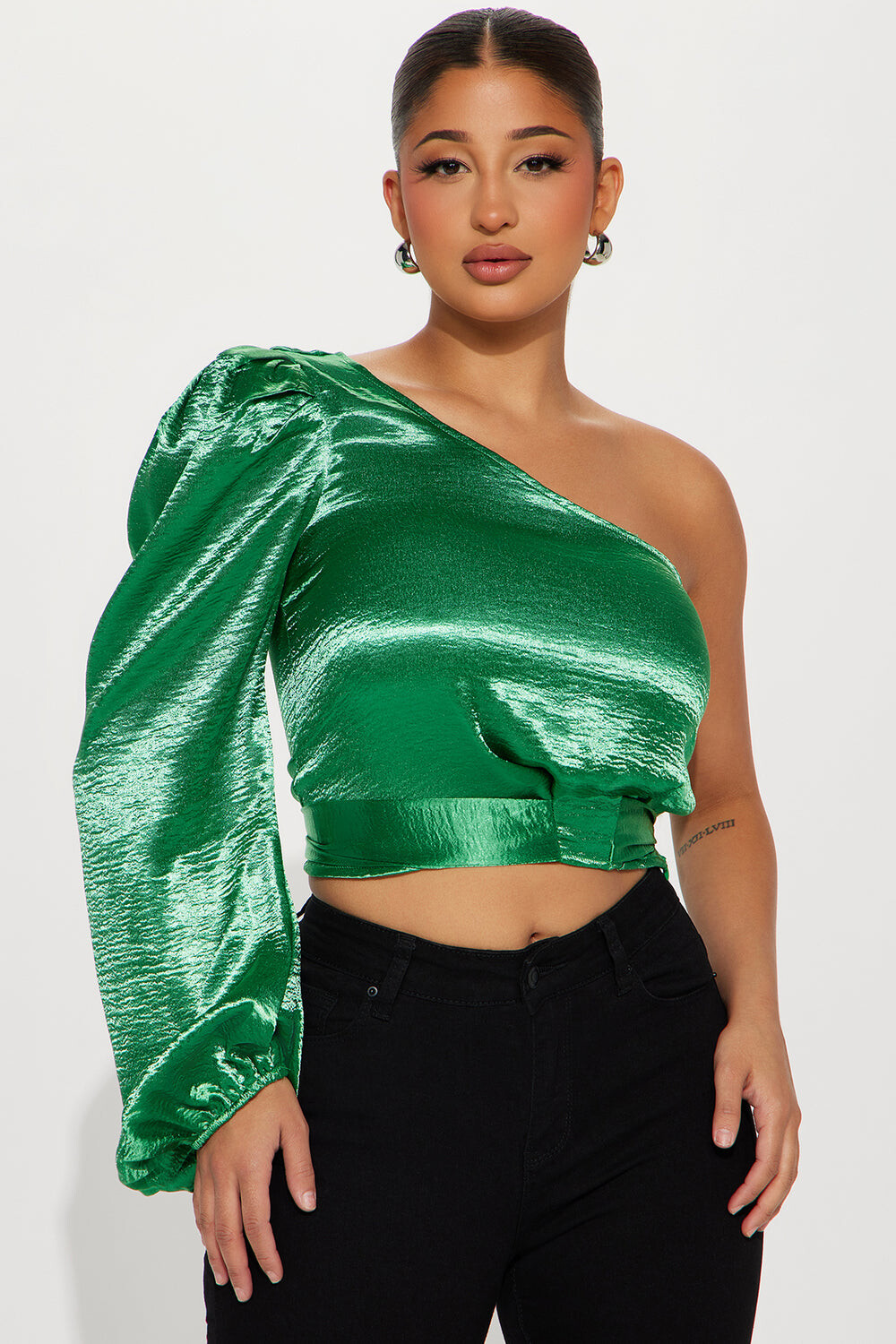 

Топ Fashion Nova 22GWF8493, зеленый