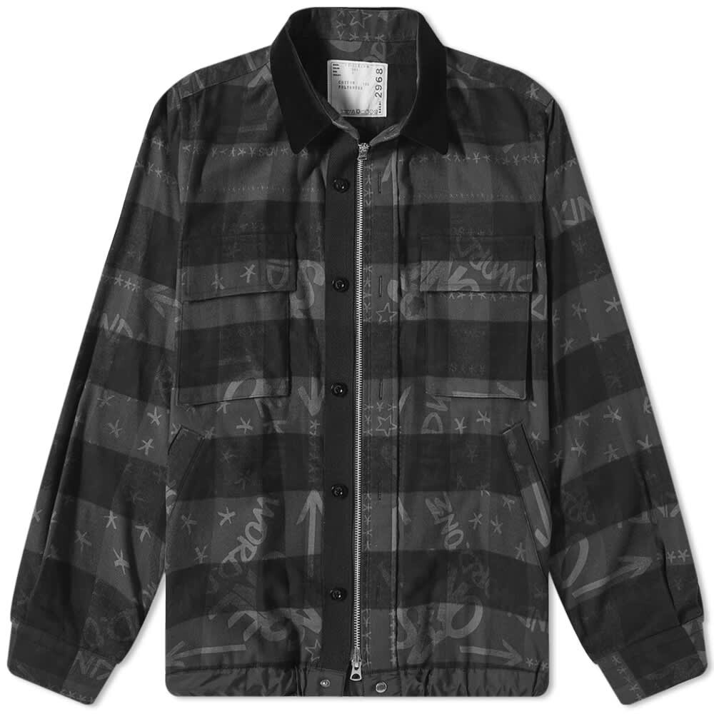 

Рубашка Sacai x Eric Haze Buffalo Check Overshirt