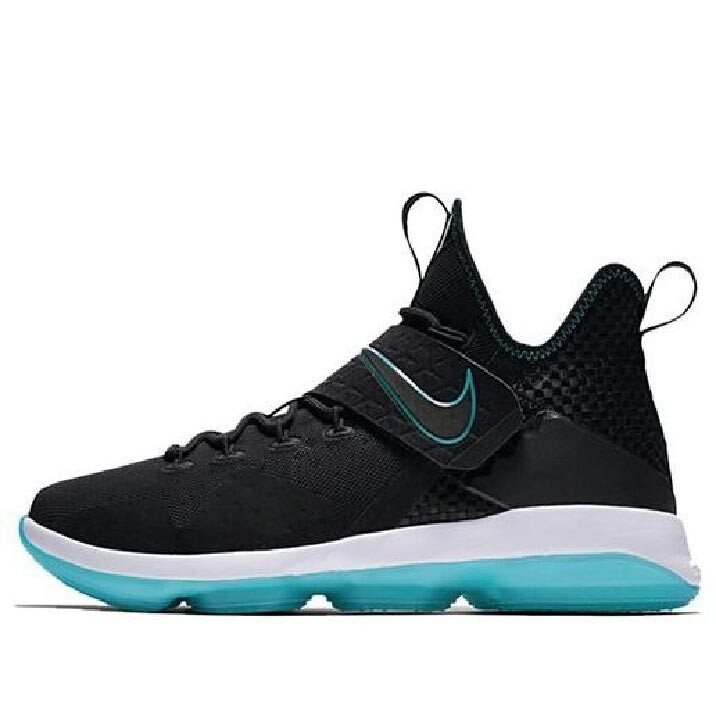 

Кроссовки Nike LeBron 14 PRM EP Black Grass Blue, черный/белый/голубой