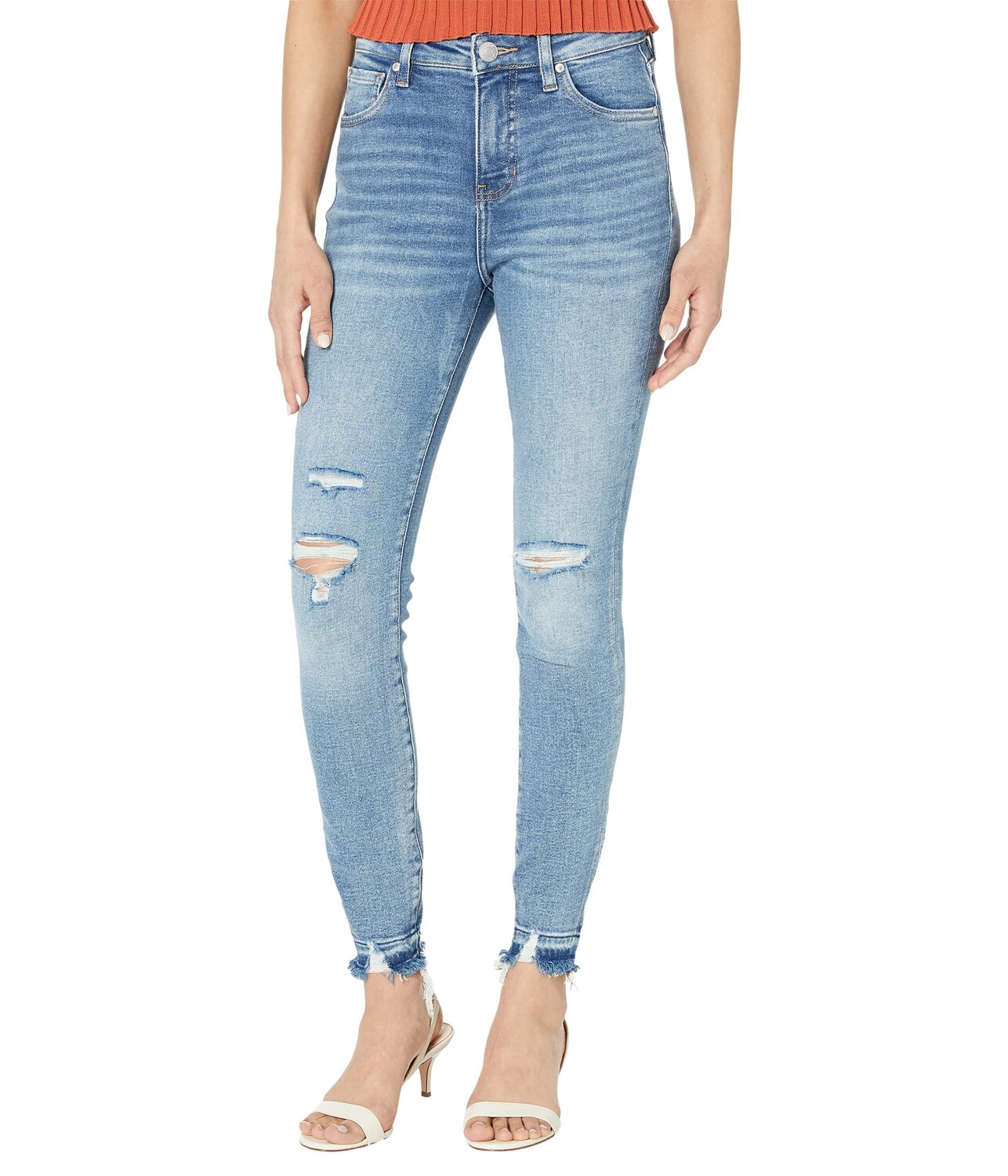 

Джинсы Jag Jeans, Viola Pull-On High-Rise Skinny Jeans