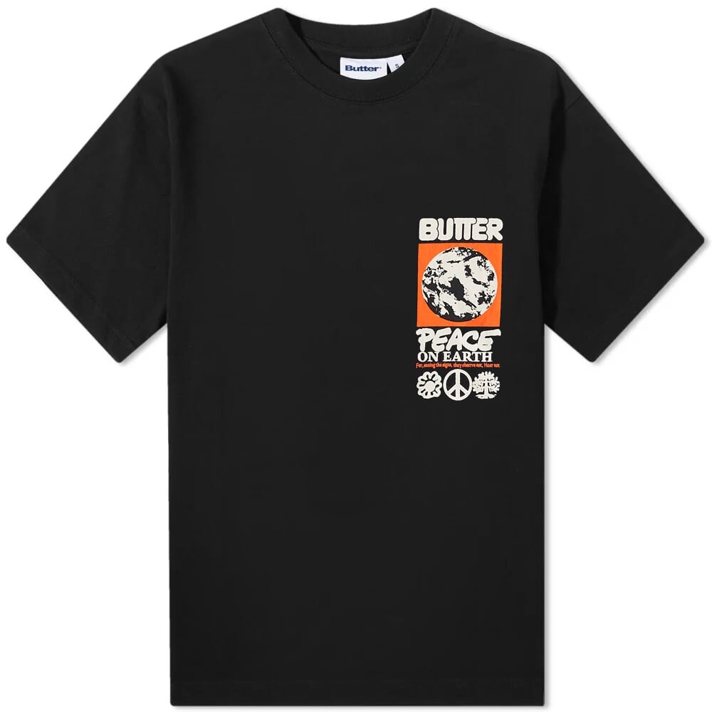 

Футболка Butter Goods Peace On Earth Tee, Черный