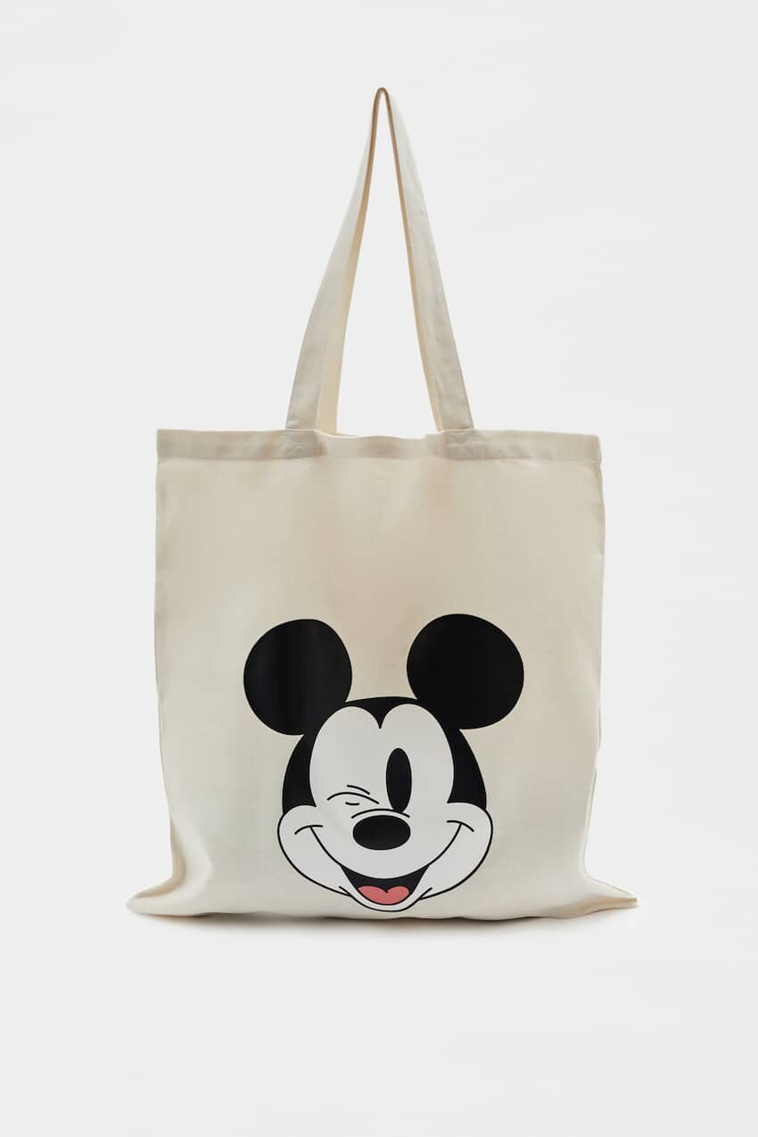 

Сумка-тоут Mickey Mouse из ткани Pull&Bear, белый