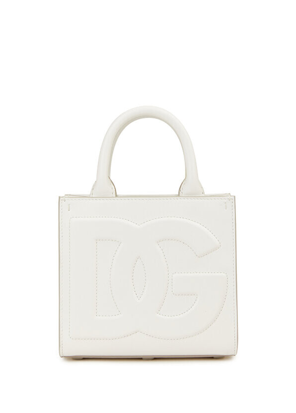 

Маленькая белая женская кожаная сумка dg daily white Dolce&Gabbana
