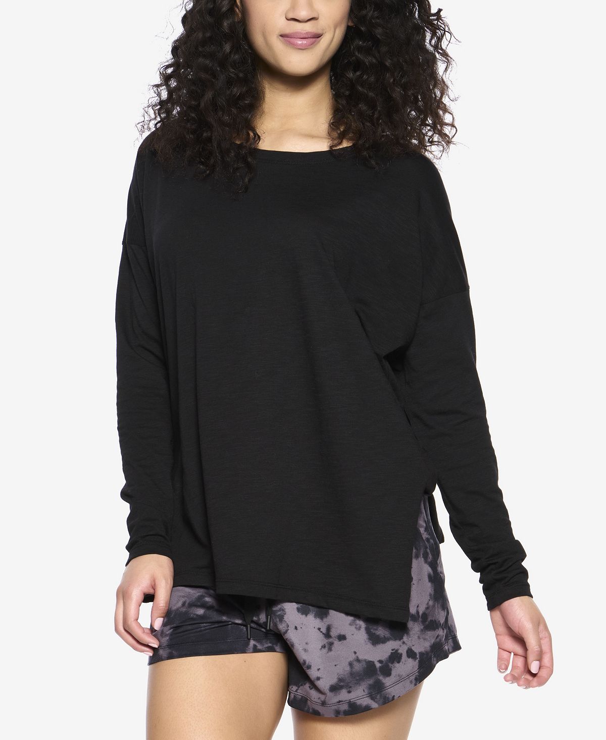 

Текстурированная женская футболка из трикотажа средней вязки Felina, черный