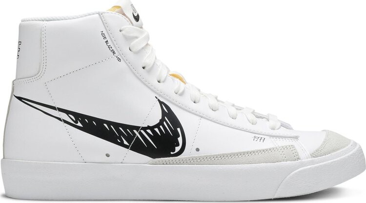 Nike blazer mid on sale 77 black scribble