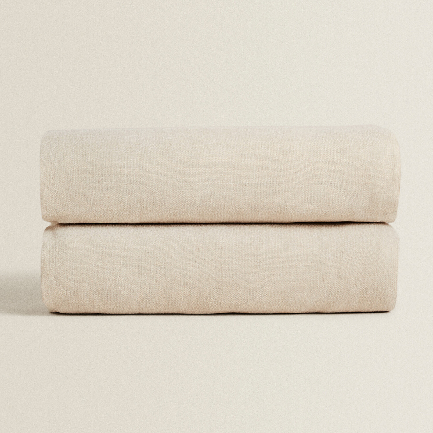 

Плед Zara Home Chenille, светло-бежевый