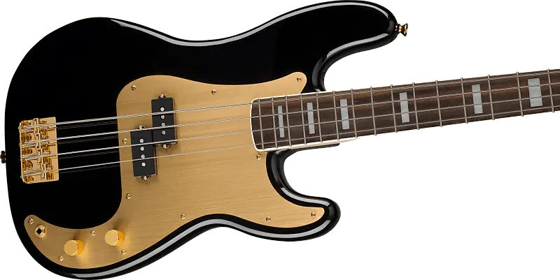 

Squier 40th Anniversary Precision Bass, Gold Edition — черный 0379430506