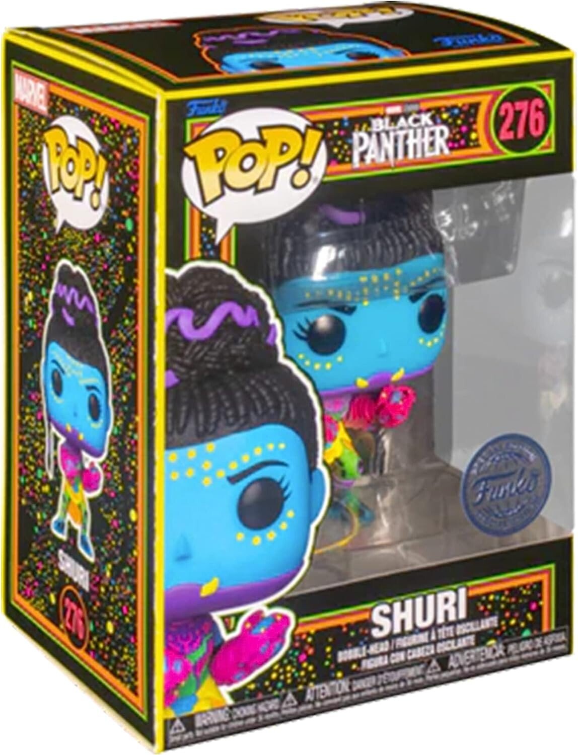 

Фигурка Funko Pop! Marvel Black Light Vinyl Figure Collection MCU Glow Toy (Shuri)