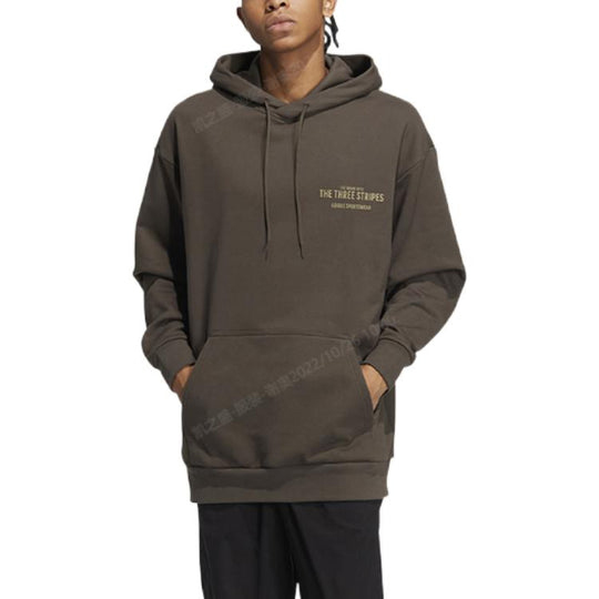 Худи Adidas Solid Color Pocket Alphabet Loose Casual IB2736, коричневый bomblook casual fashion hoodie women s autumn 2021 panelled hooded drawstring pockets long sleeve hoodie female streetwears