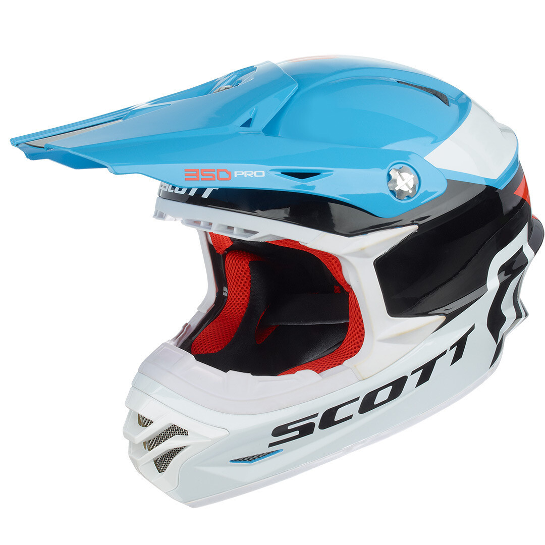 

Scott 350 Pro Race Мотокросс шлем 2016, синий/оранжевый