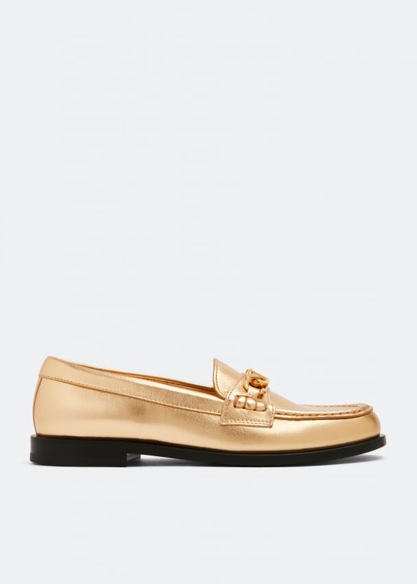 

Лоферы VALENTINO GARAVANI VLogo Chain loafers, золотой