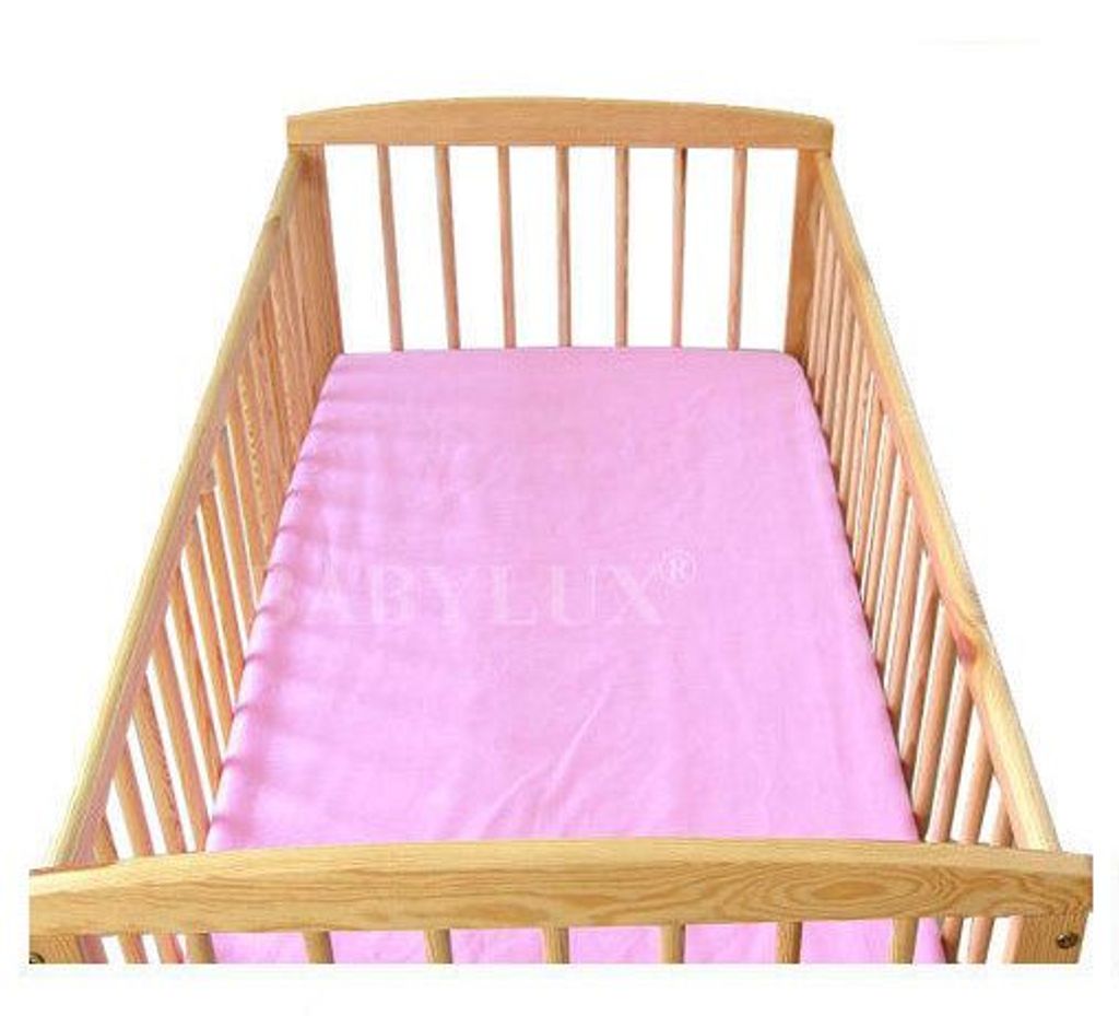 

Простыня BABYLUX 60 x 120 см, простынь для детской кроватки из хлопка, розовый