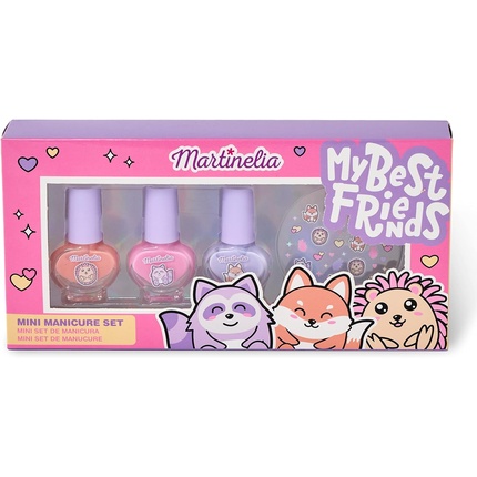 Мини-маникюрный набор My Best Friends Martinelia мини набор детских лаков для ногтей my best friends nails polish stickers