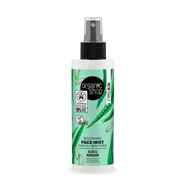 

Успокаивающий туман для лица Soothing Face Mist Aloe & Avocado Organic Shop, 150 ml