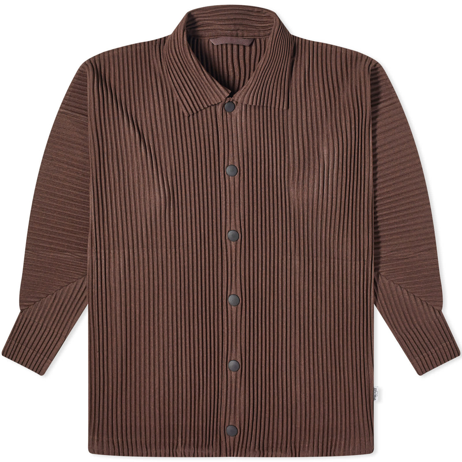 Рубашка Homme Plissé Issey Miyake Pleated Overshirt, коричневый