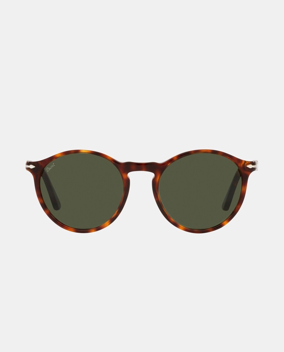 

Круглые солнцезащитные очки унисекс из ацетата черного цвета Persol, черный