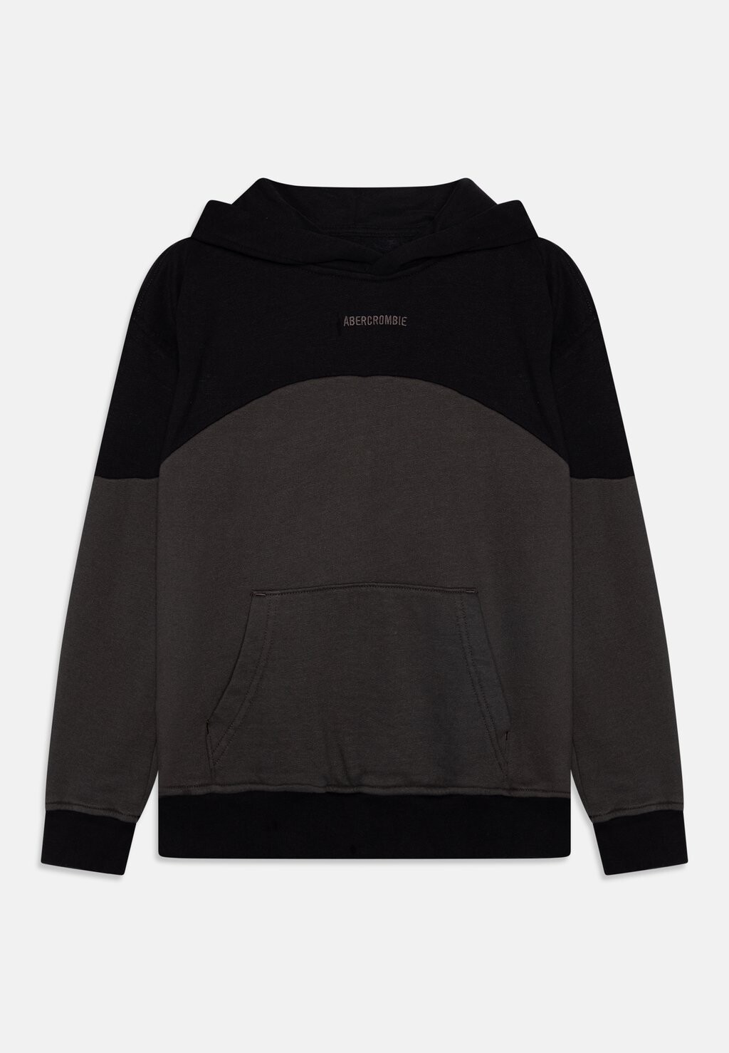 

Толстовка ESSENTIAL LOGO POPOVER HOODIE Abercrombie & Fitch, цвет ASPHALT ANTHRAITE COLORBLOCKING