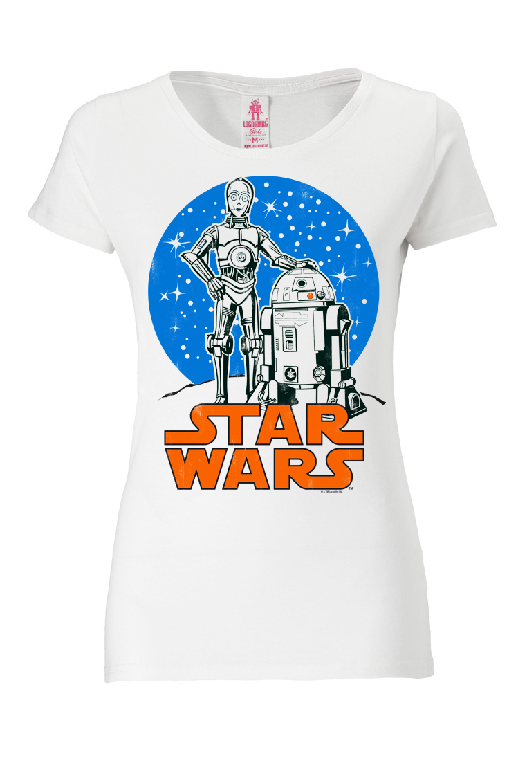 Футболка Logoshirt Star Wars Droids, цвет altweiss