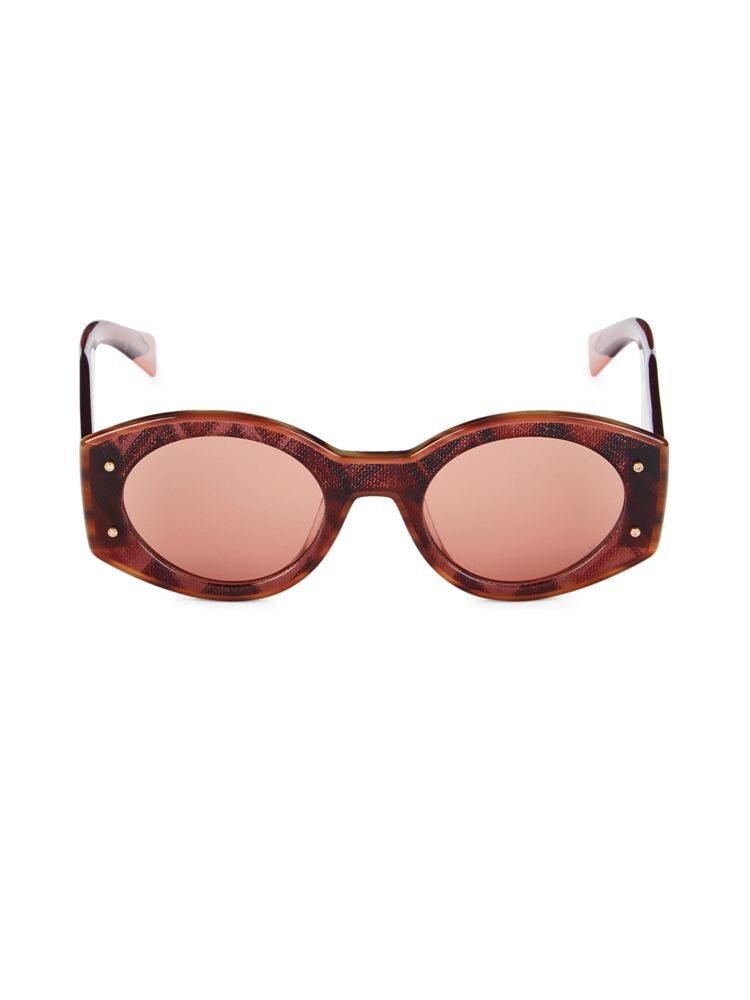 

Овальные солнцезащитные очки 51MM Missoni, цвет Havana Brown