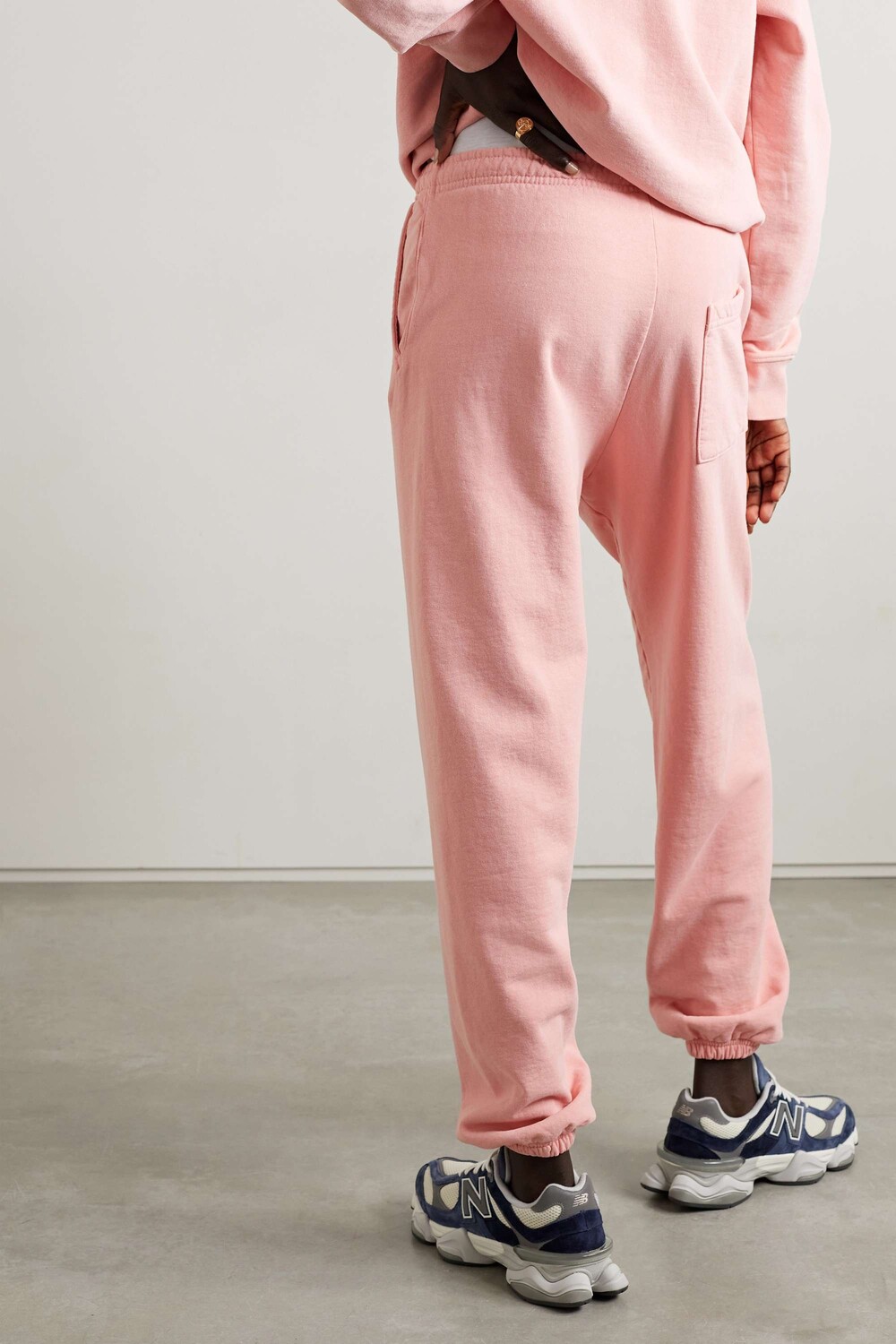 

SPORTY & RICH Спортивные брюки из хлопкового джерси с вышивкой, розовый