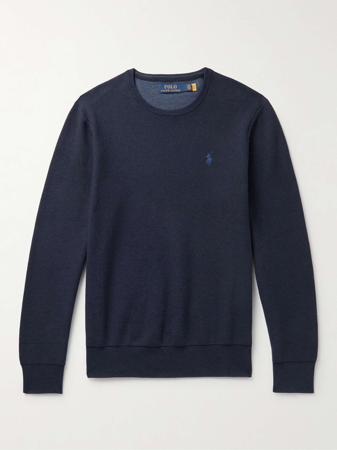 

Свитер из хлопка сотовой вязки POLO RALPH LAUREN, нави, Черный