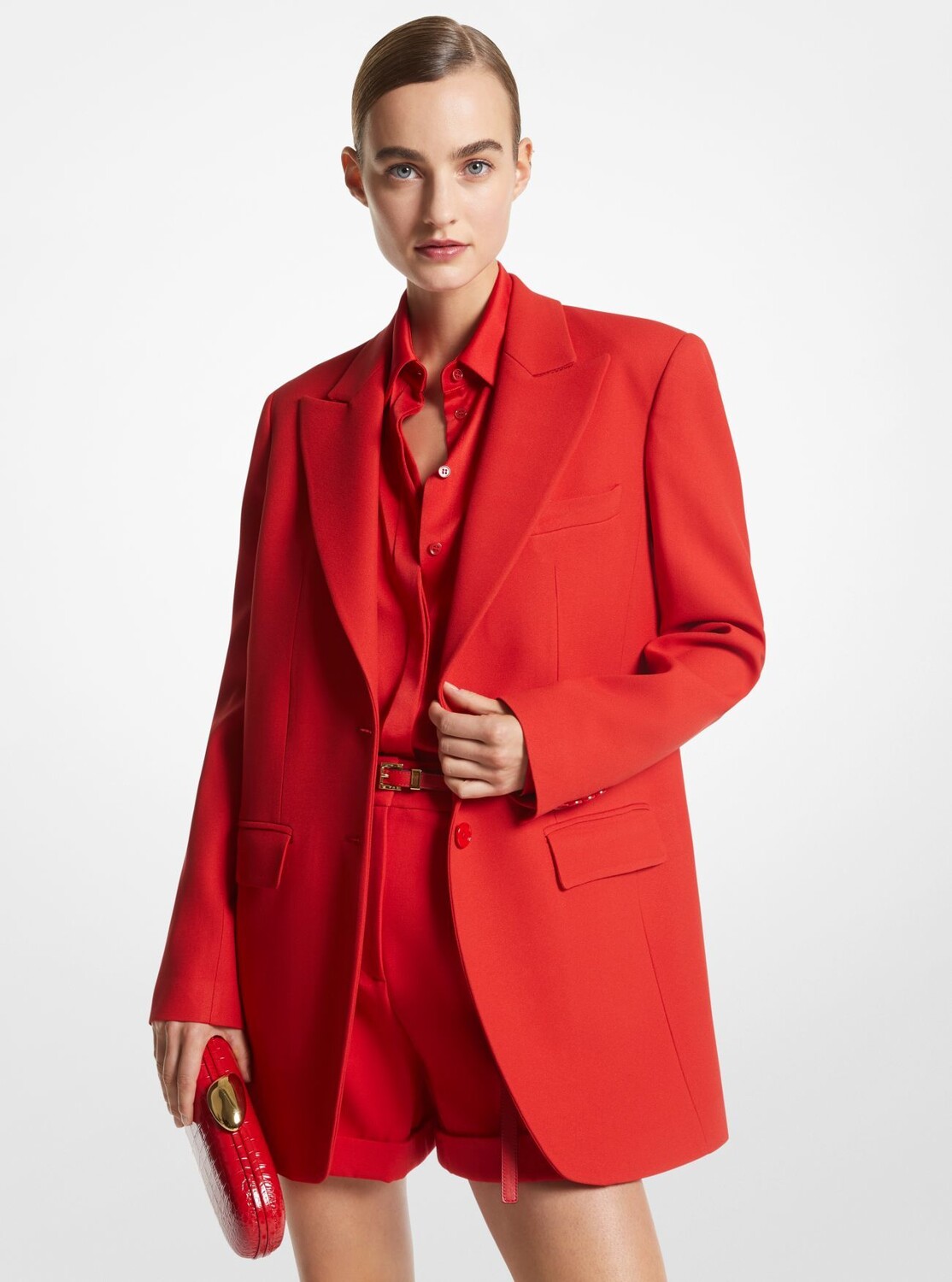 

Жакет Michael Michael Kors Double Crepe Sablé Boyfriend, красный