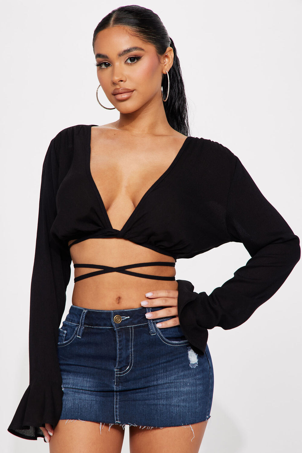 

Блузка Fashion Nova MN1059, черный