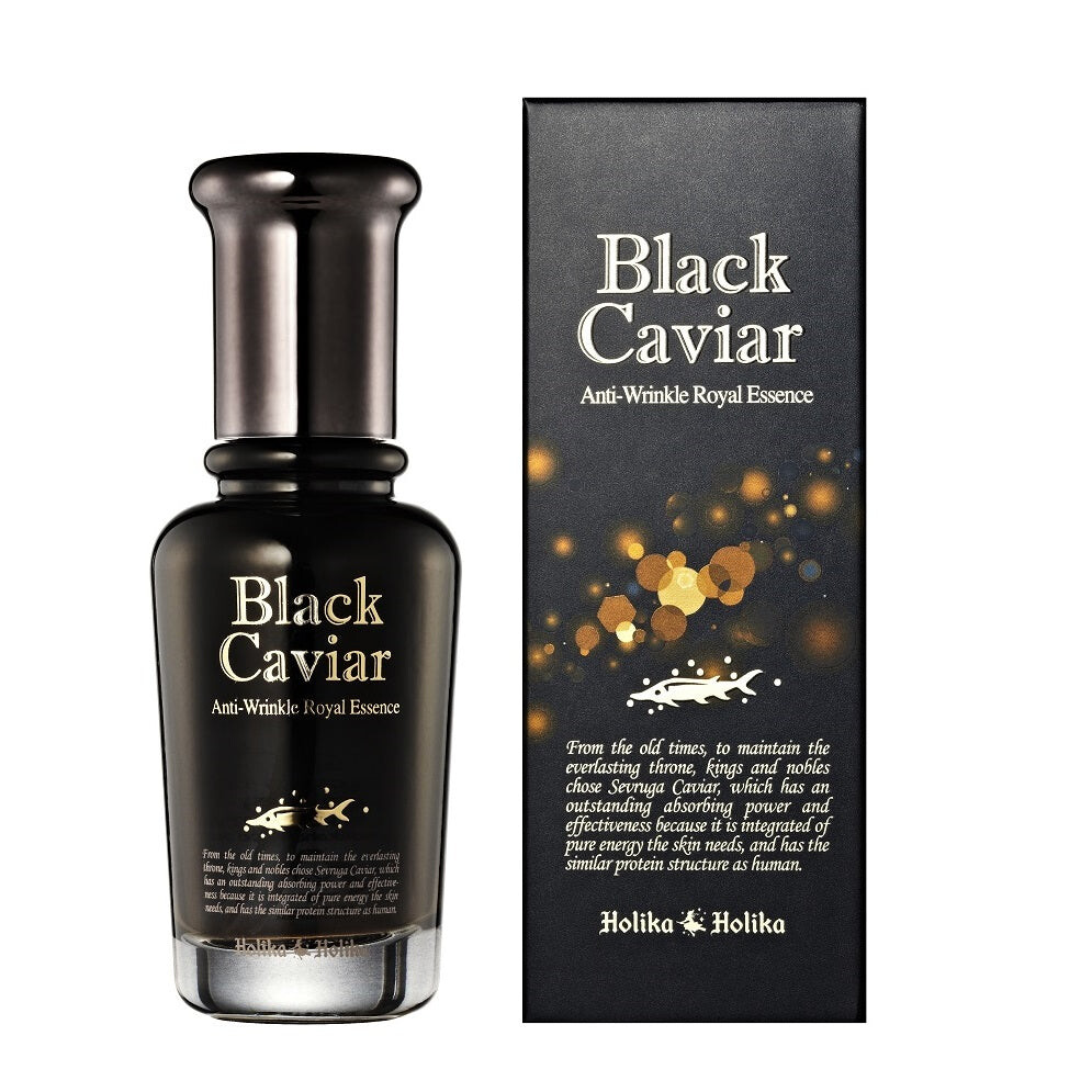 

HOLIKA HOLIKA Black Caviar Anti-Wrinkle Royal Essence кремовая эссенция против морщин с черной икрой 45мл