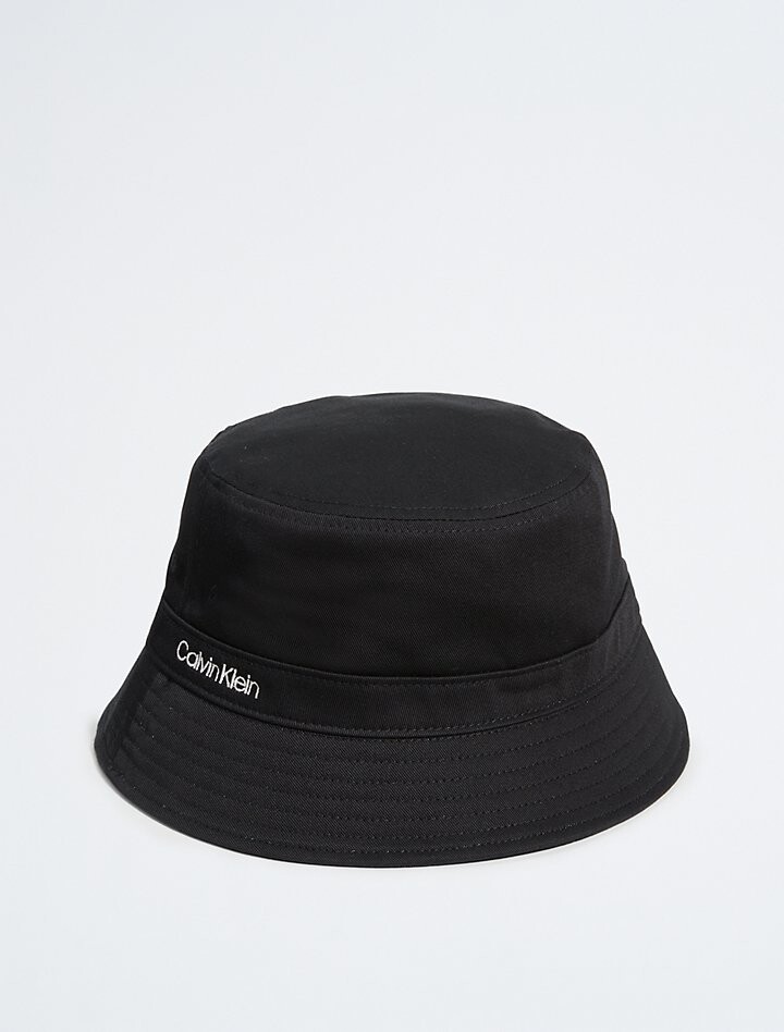 

Панама из хлопкового твила Standard с логотипом Calvin Klein, черный