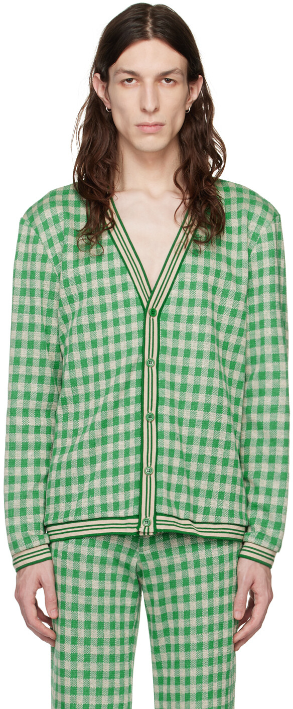 

Эксклюзивный зеленый кардиган SSENSE Anna Sui