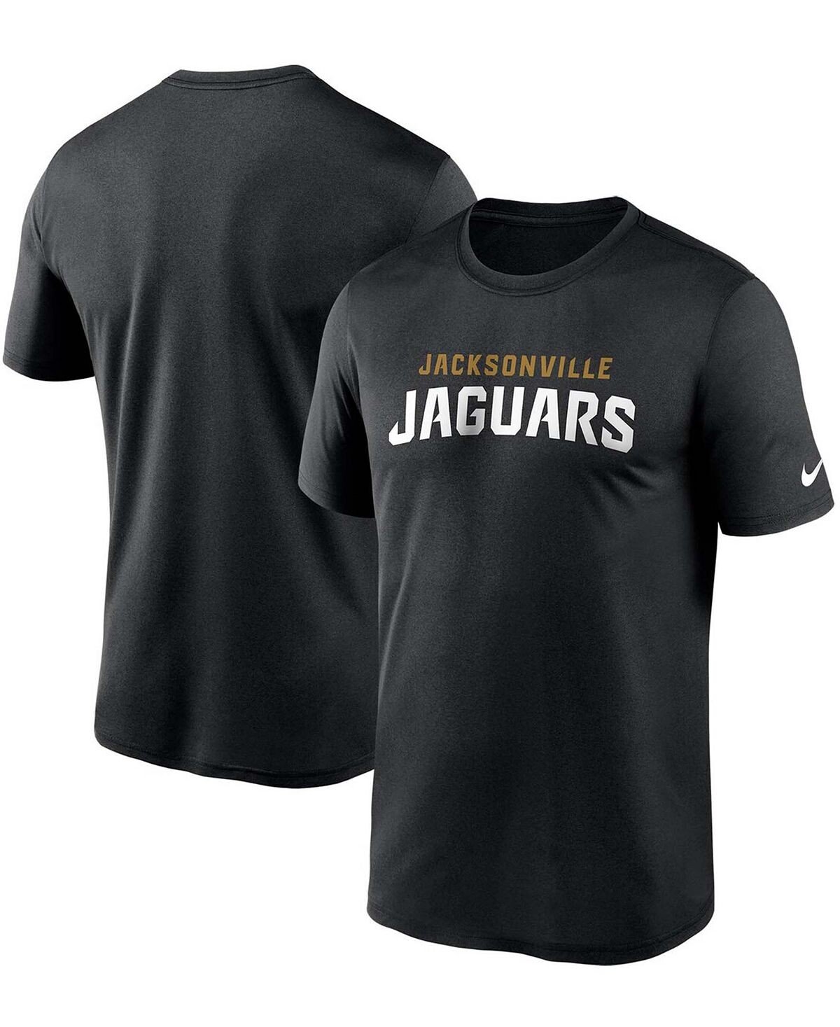 

Мужская черная футболка jacksonville jaguars wordmark legend performance Nike, черный