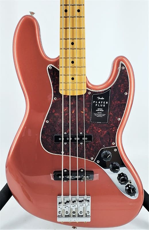 Fender Player Plus Jazz Bass Aged Candy Apple Red with Gig Bag Ser#MX21167786 014-7372-370