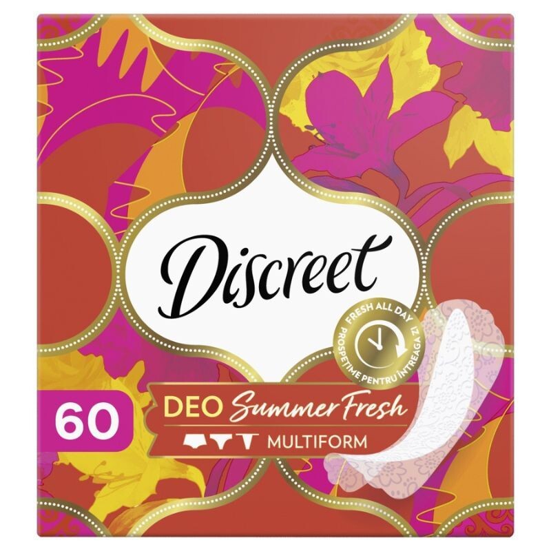 

Discreet Summer Fresh ежедневные прокладки, 60 шт.