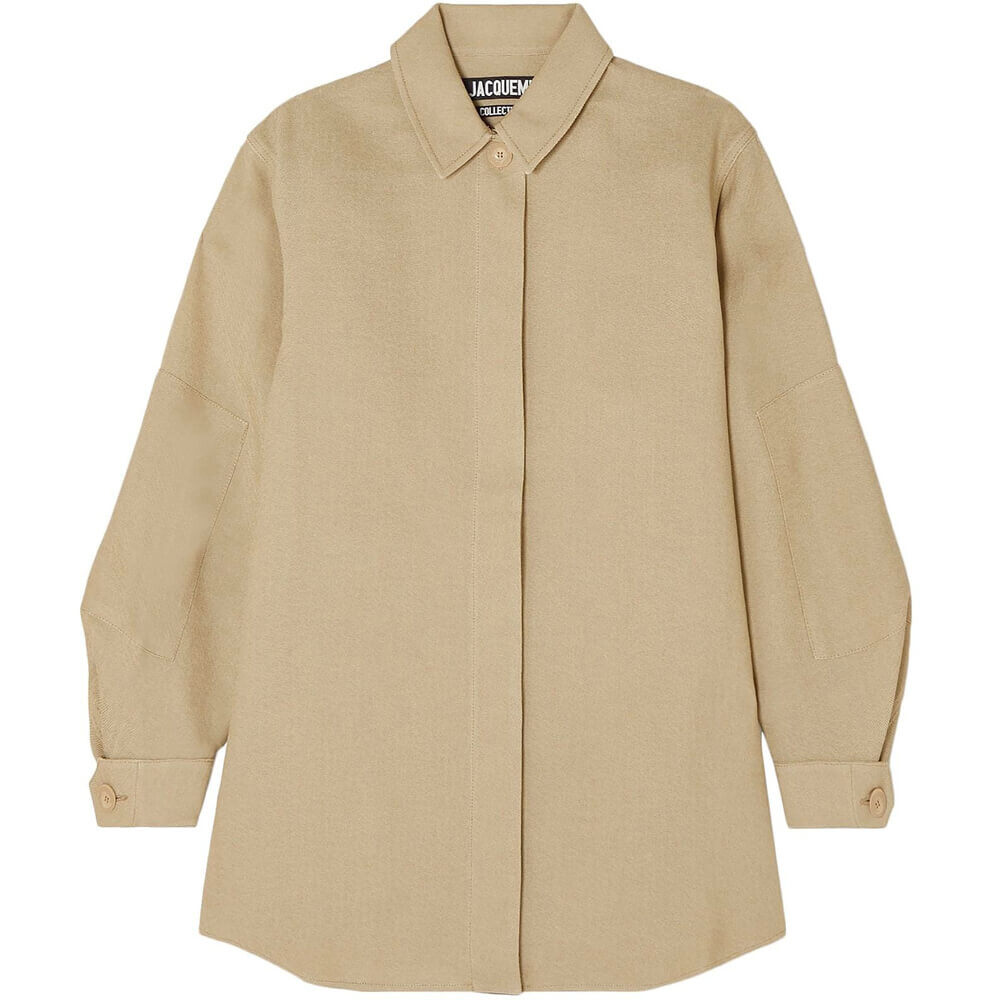 

Рубашка Jacquemus Silk, бежевый