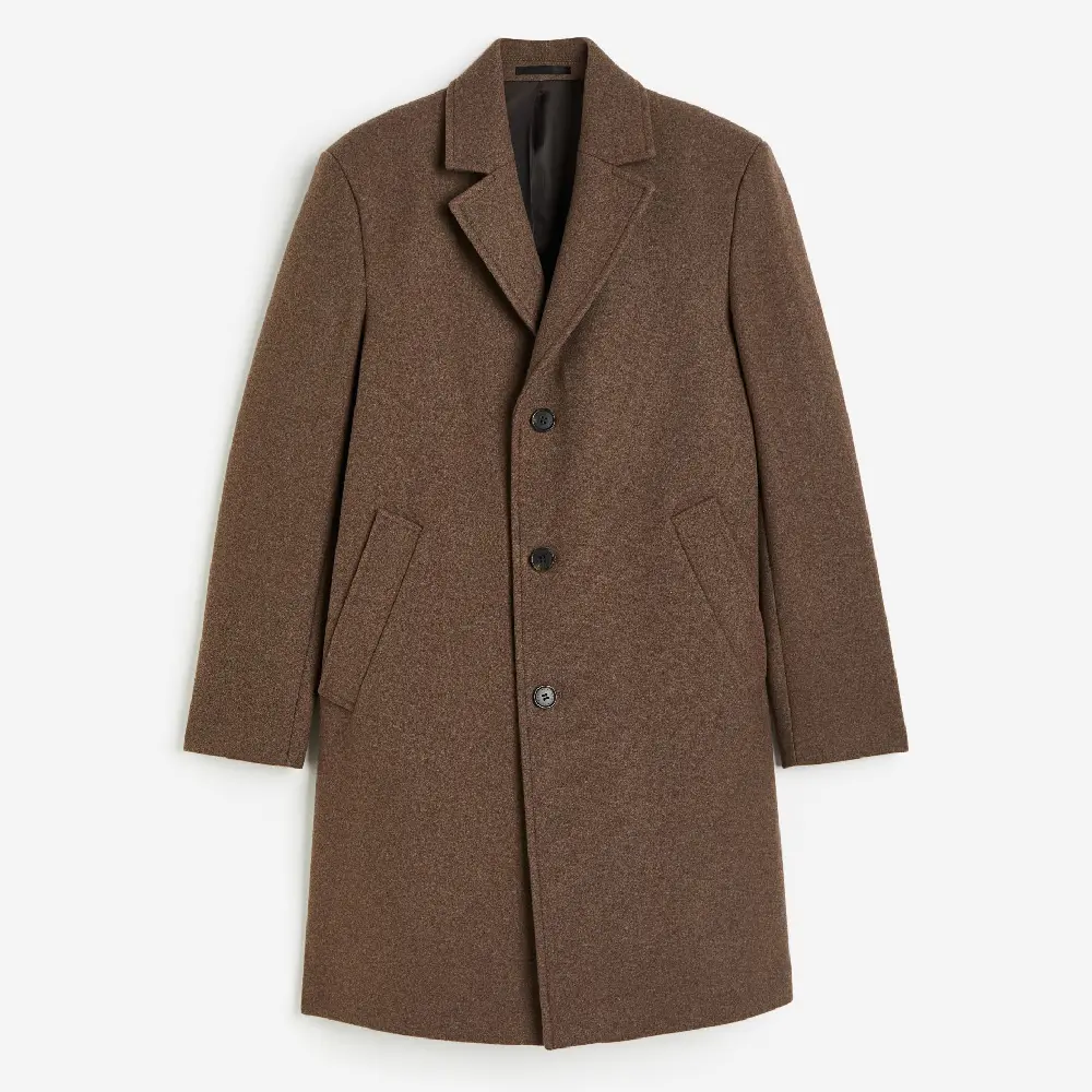 

Пальто H&M Wool-blend, темно-бежевый