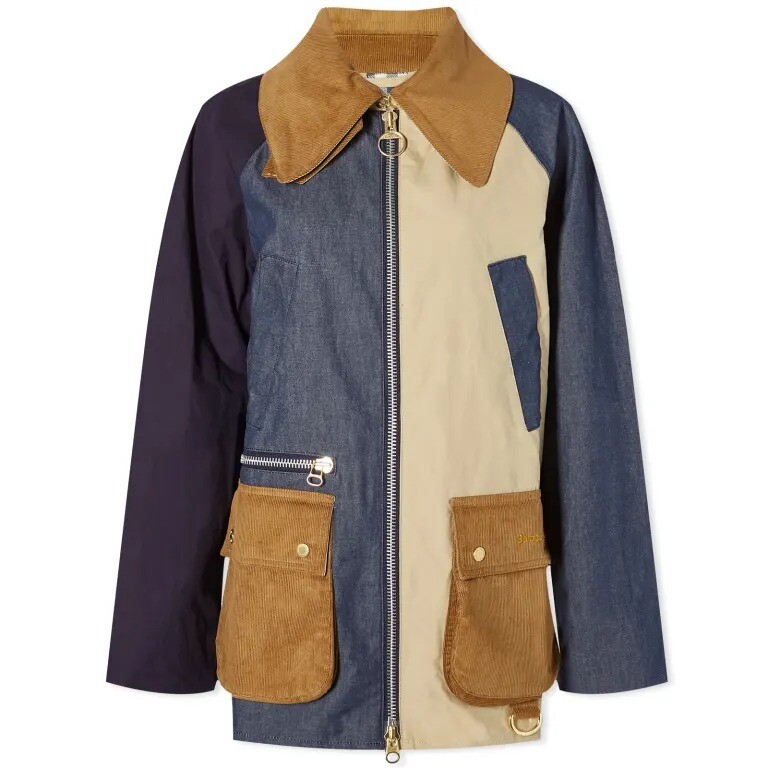 

Куртка Barbour Gunnerside Patch Showerproof, бежевый, синий