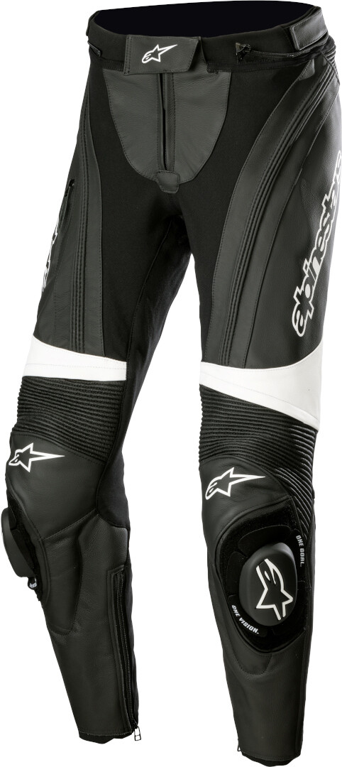 

Alpinestars Stella Missile V3 Женские мотоциклы Кожаные брюки, черный/белый