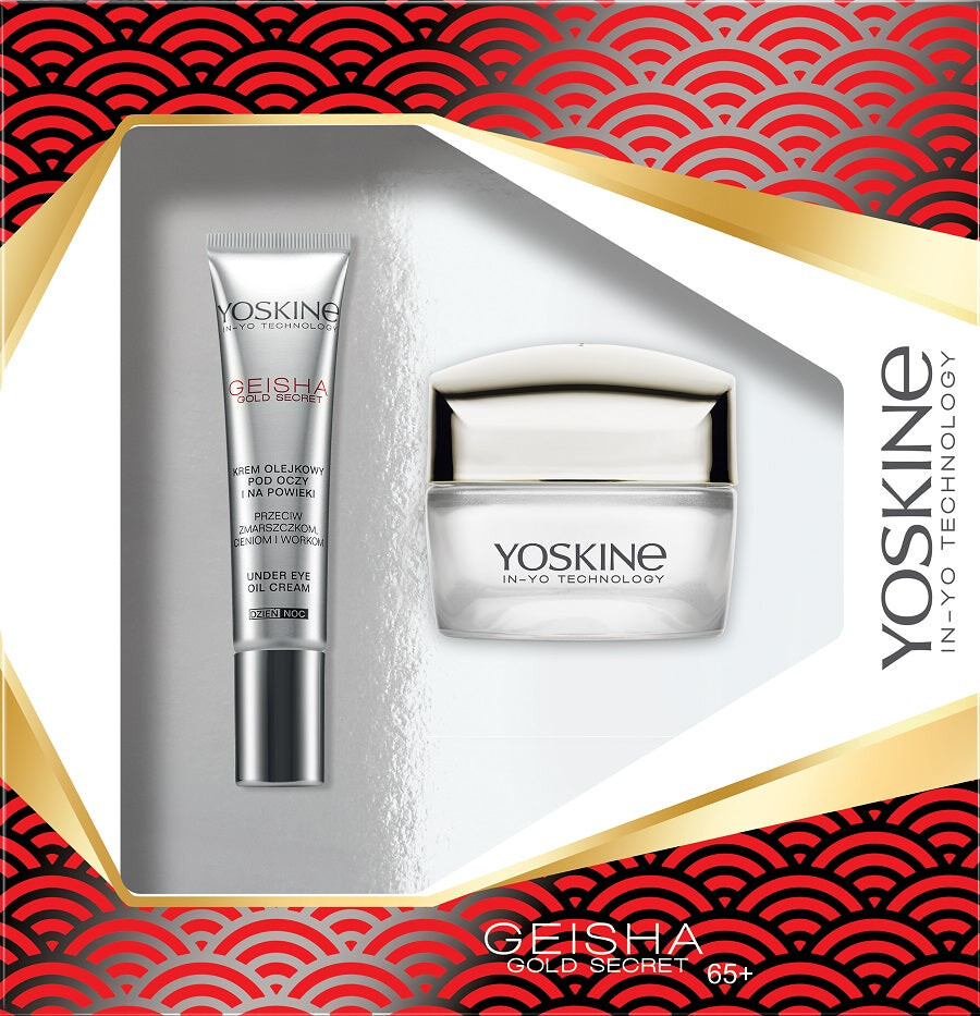 

Yoskine Набор Geisha Gold Secret дневной и ночной крем 65+ 50мл + крем для глаз 15мл