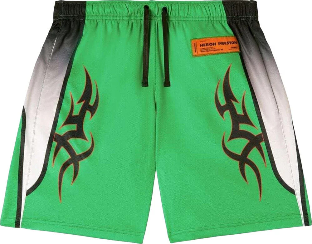 

Шорты Heron Preston Dry Fit 'Green/Black', зеленый/черный/желтый