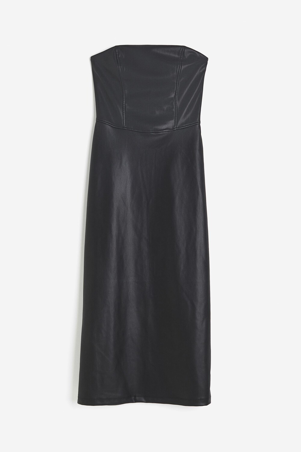 

Платье H&M Coated Bandeau, черный