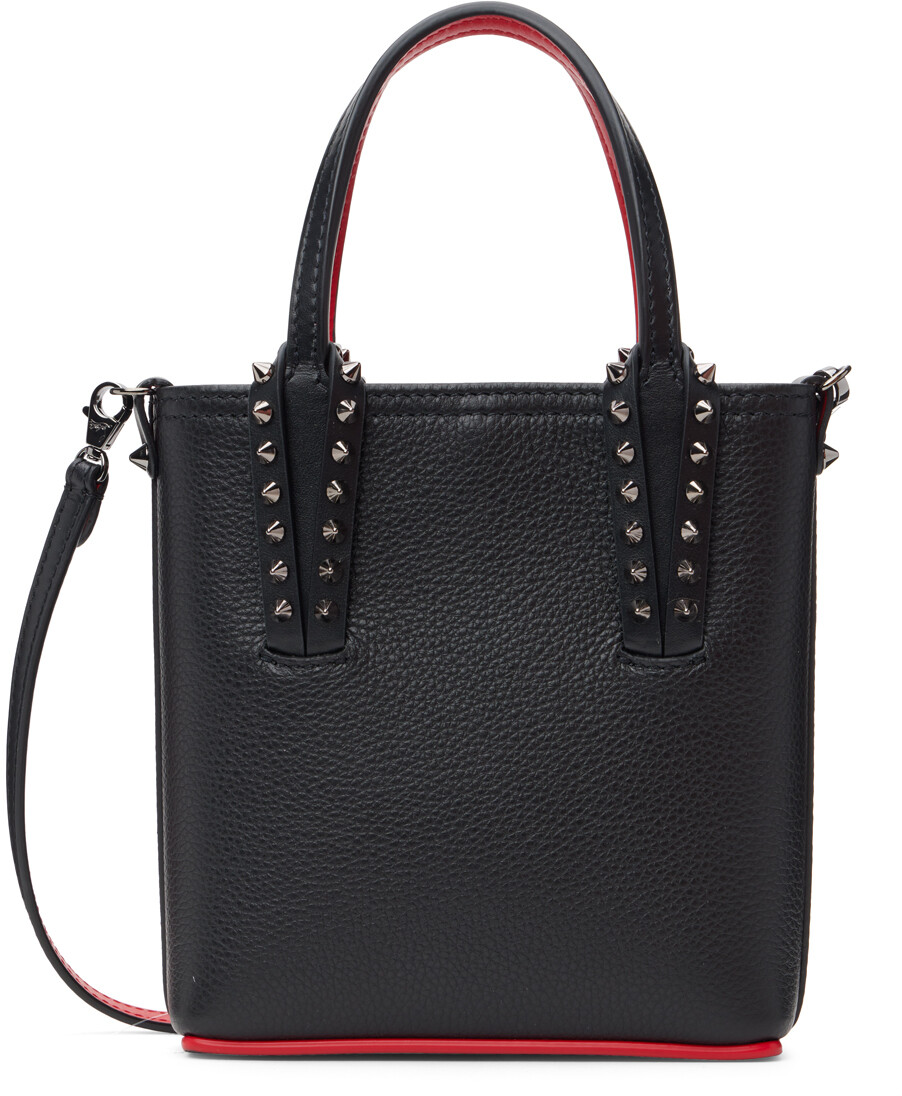 

Черная объемная сумка Mini Cabata N/S Christian Louboutin, Черный