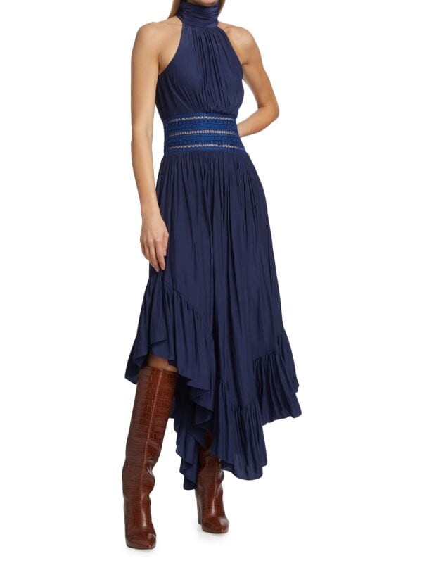 

Платье monique с лямкой на шее Ramy Brook Navy
