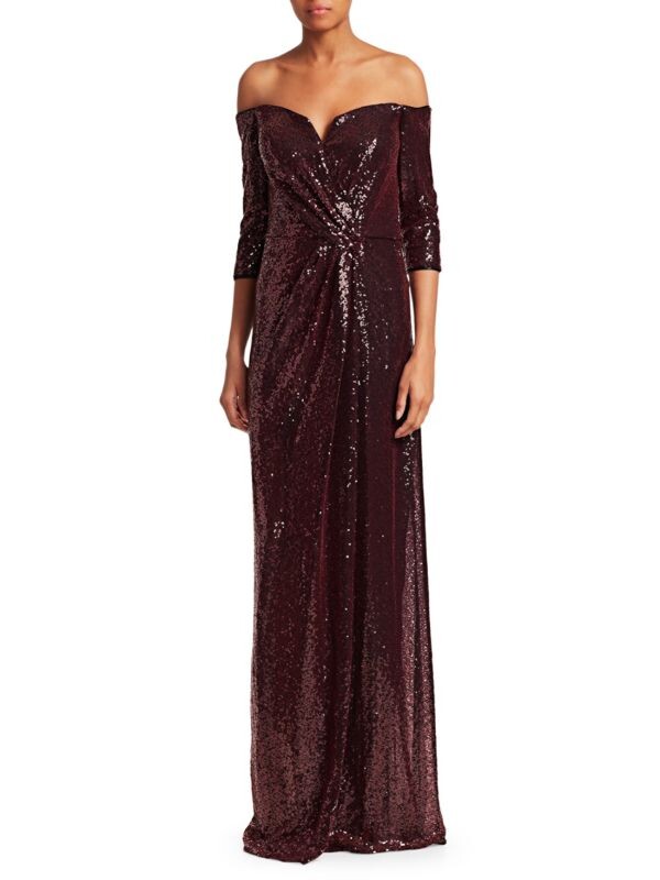 

Платье-колонна с блестками Rene Ruiz Collection Ruby