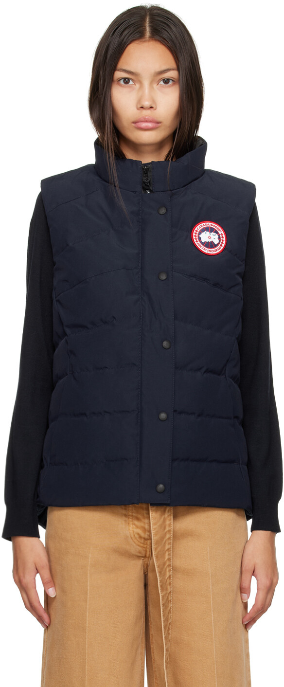 

Темно-синий пуховый жилет для фристайла Canada Goose