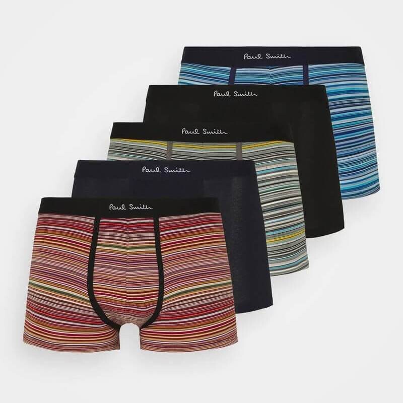 

Комплект трусов-шорт Paul Smith Trunk, 5 предметов, красный/синий/серый