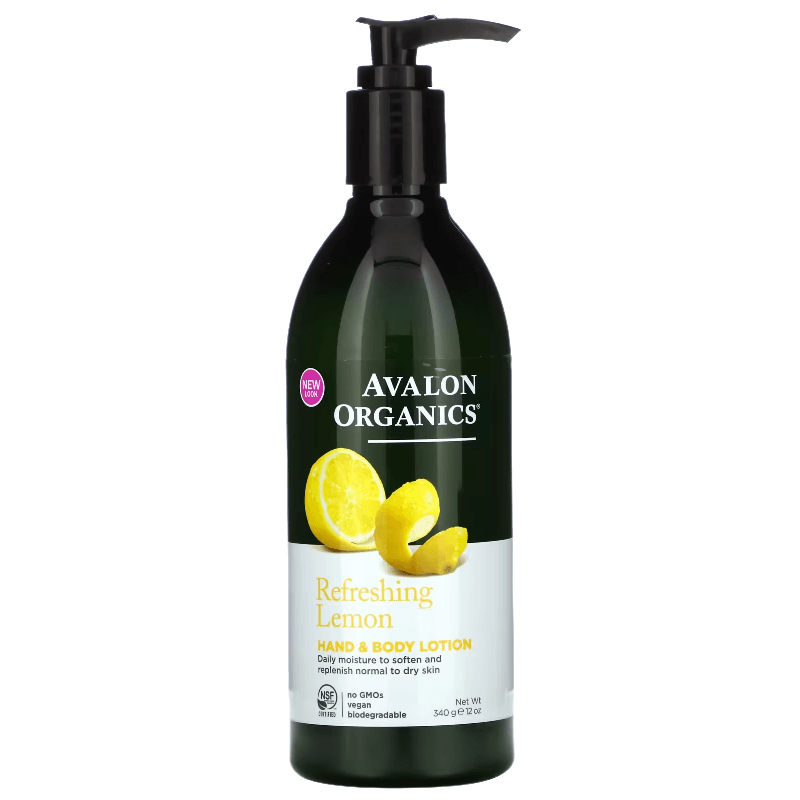 Лосьон для рук и тела Avalon Organics освежающий лимон, 340 мл safloria масло сафлоровое пластиковая бутылка 0 75 л