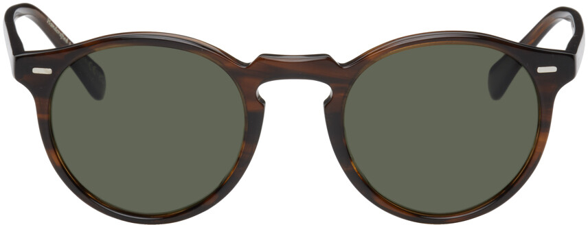 

Круглые солнцезащитные очки черепаховой расцветки Gregory Peck Edition Oliver Peoples